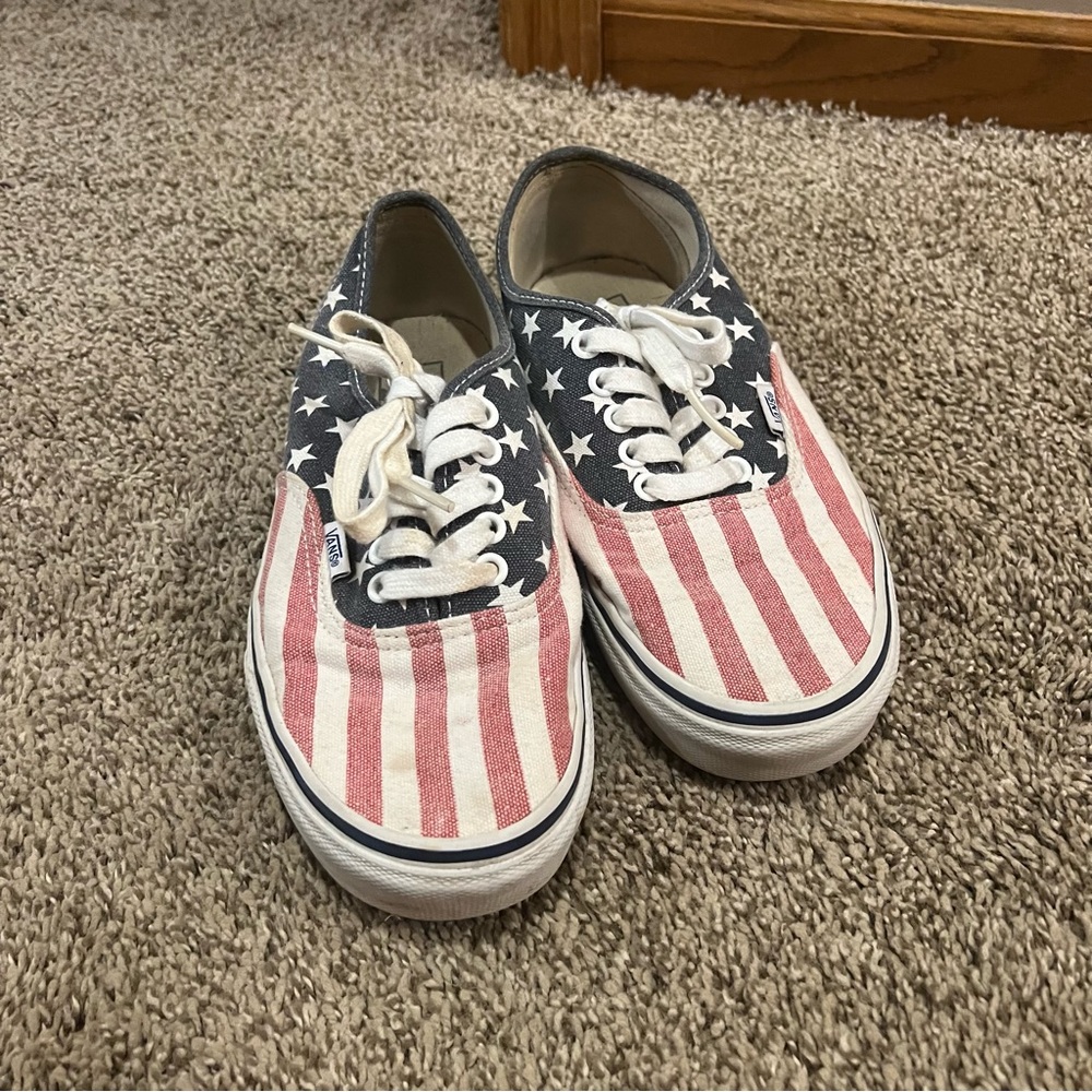 American flag vans